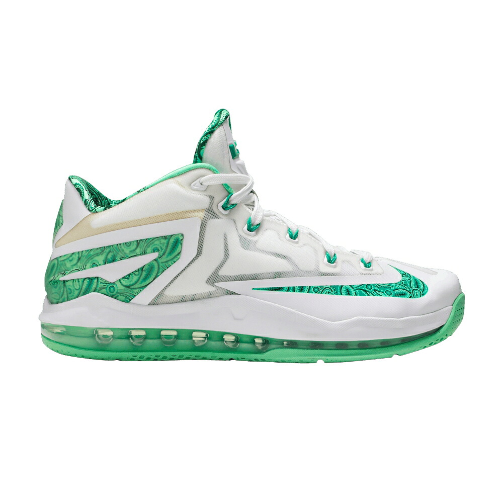 ナイキ マックス レブロン 白いこと 白いこと 緑 緑であること \u0027EASTER\u0027 スニーカー メンズ NIKE MAX LEBRON 11 LOW / WHITE LUCID GREEN LUCID GREEN