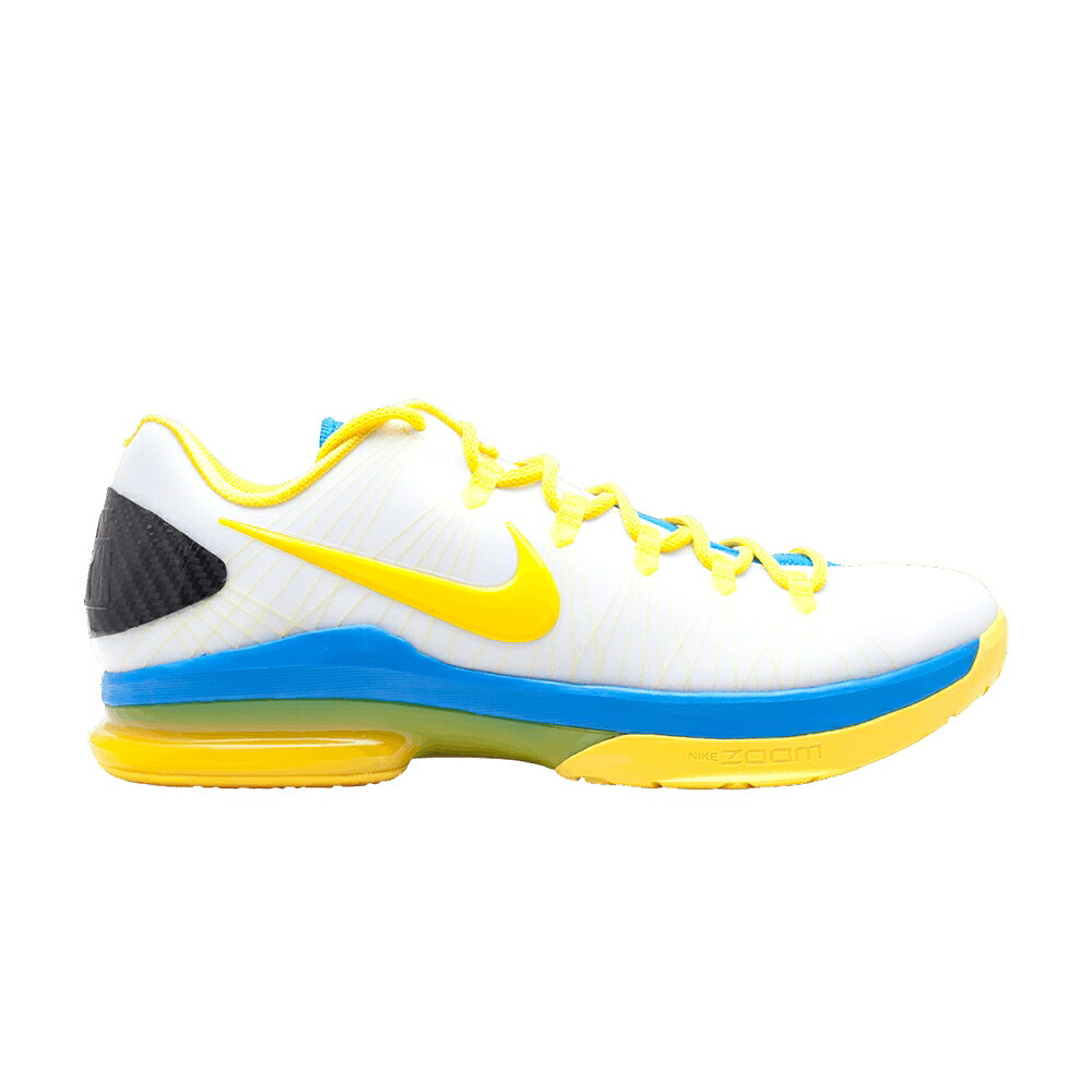 ナイキ エリート 白色 ホワイト 黄色 イエロー 青色 ブルー 'PLAYOFFS HOME' スニーカー メンズ NIKE KD 5 ELITE / WHITE TOUR YELLOW PHOTO BLUE