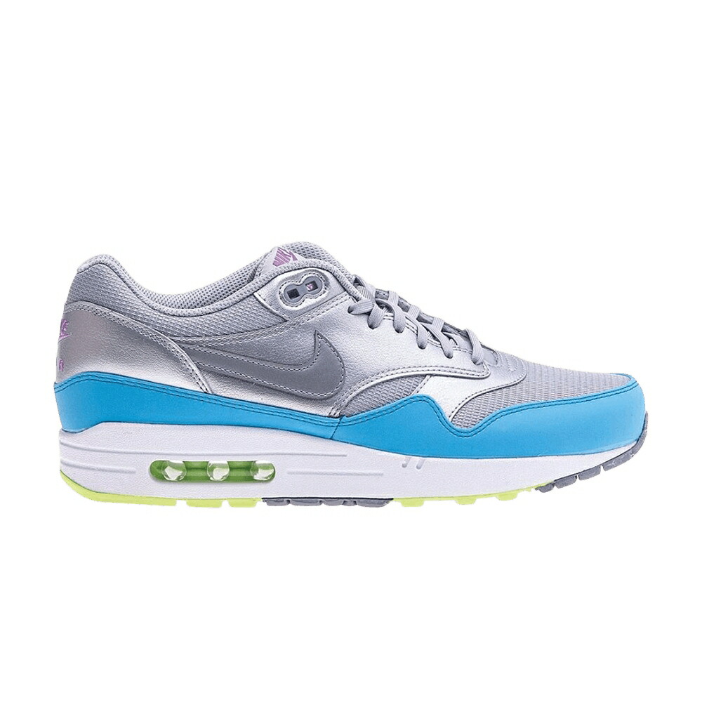 ナイキ マックス しろがね色 しろがね色 大気圏マックス \u0027SILVER BLUE\u0027 スニーカー メンズ NIKE AIR MAX 1 FB CURRENT / METALLIC SILVER METALLIC SILVER