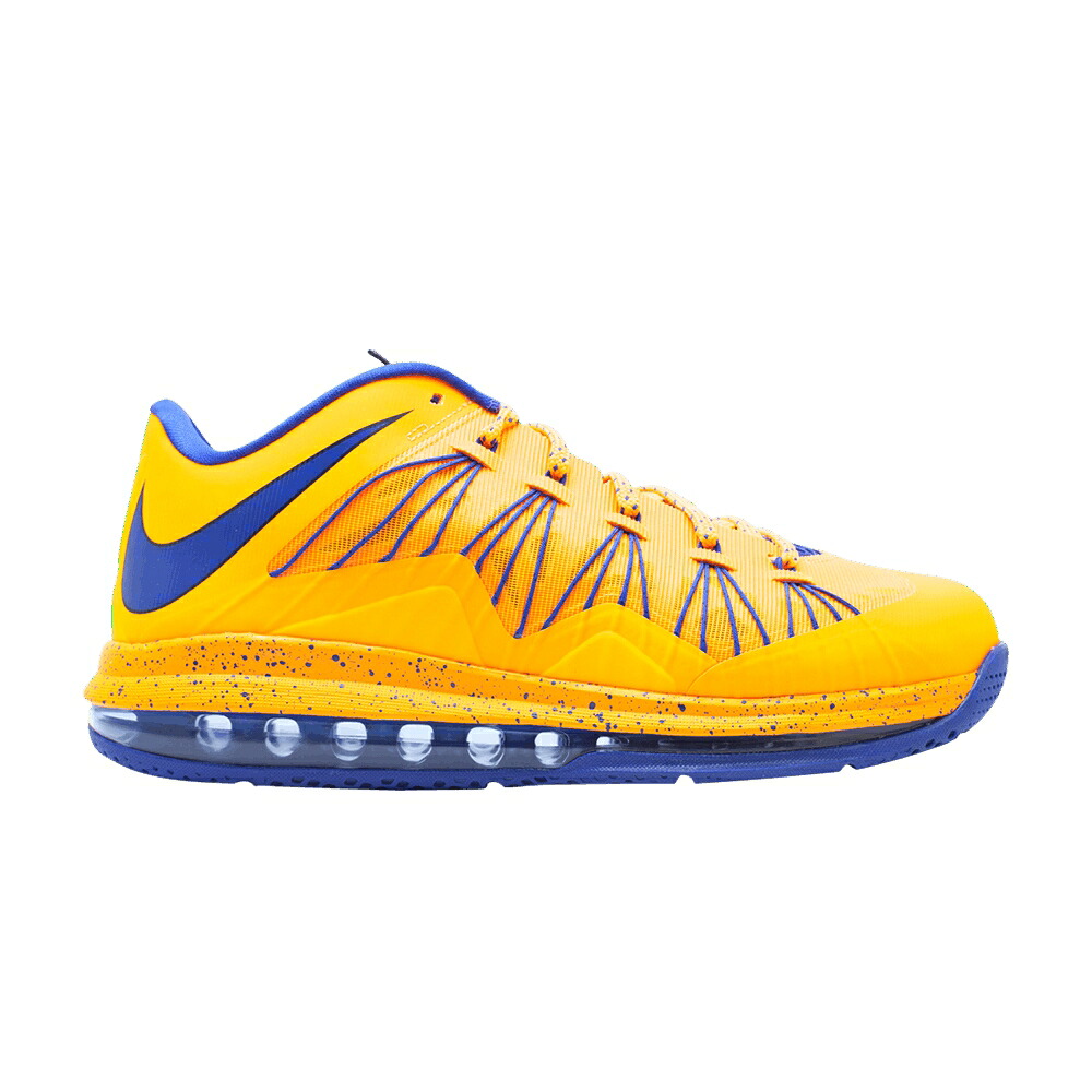 ナイキ マックス レブロン 青み 青色 大気圏マックス \u0027KNICKS\u0027 スニーカー メンズ NIKE AIR MAX LEBRON 10 LOW / BRIGHT CITRUS HYPER BLUE