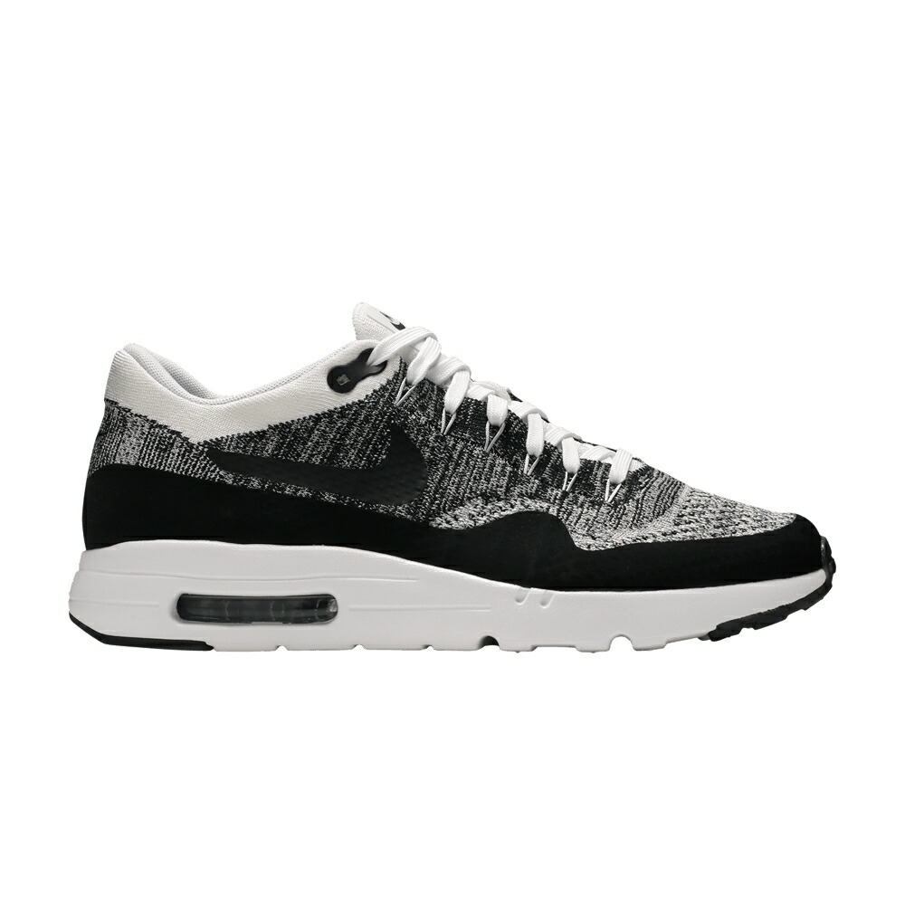 ナイキ マックス ウルトラ フライニット 白色 ホワイト 黒色 ブラック エアマックス WHITE BLACK スニーカー メンズ NIKE AIR MAX 1 ULTRA FLYKNIT / WHITE BLACK BLACK