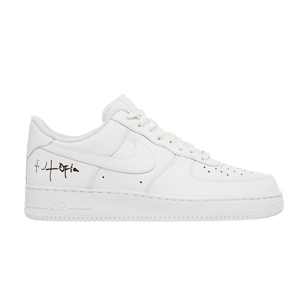 ナイキ 白いこと 白いこと トラヴィススコット 空軍 \u0027UTOPIA\u0027 スニーカー メンズ NIKE TRAVIS SCOTT X AIR FORCE 1 / WHITE WHITE メンズ靴-スニーカー-靴