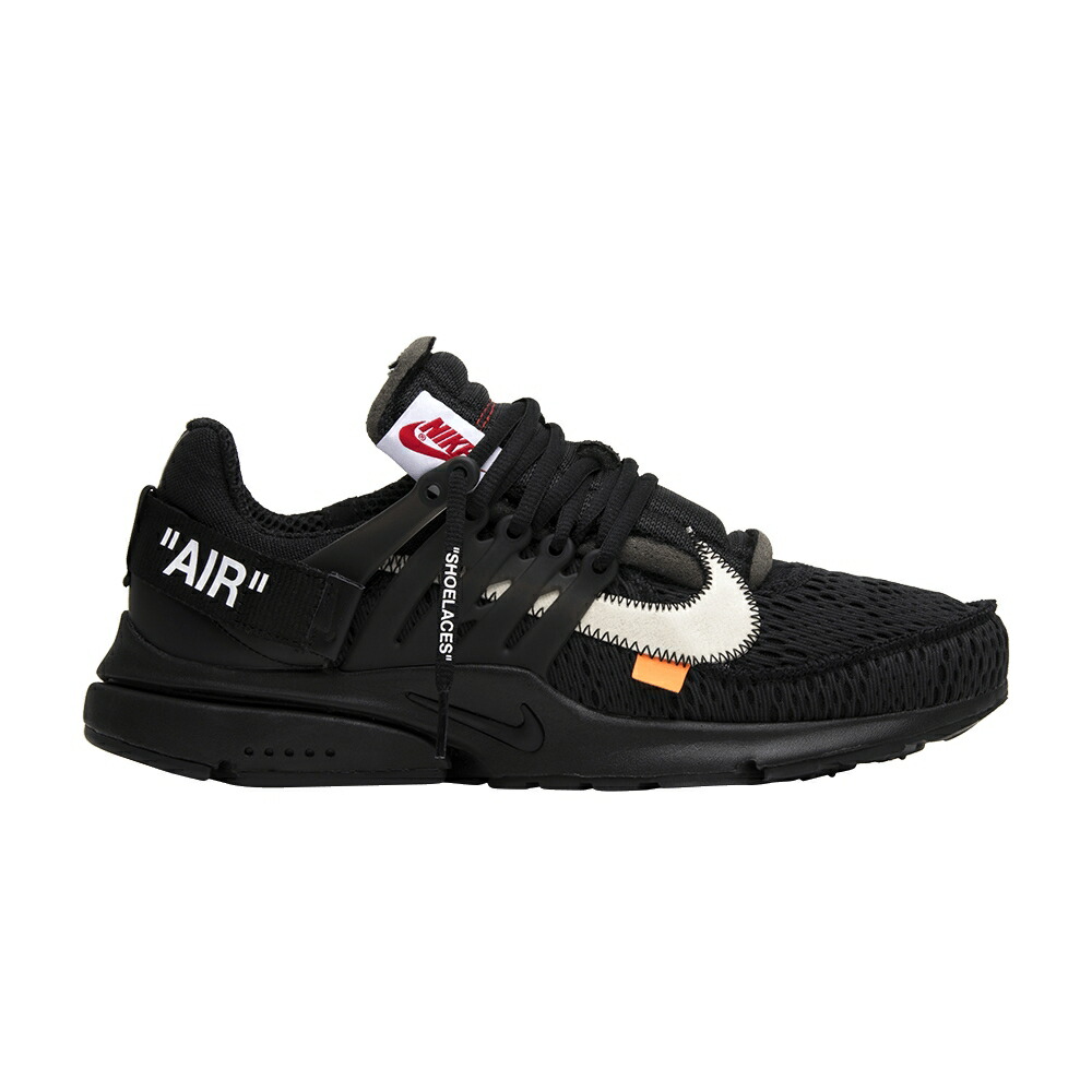 ナイキ オフホワイト プレスト 黒色 ブラック 白色 ホワイト エア BLACK スニーカー メンズ NIKE OFF-WHITE X AIR PRESTO / BLACK WHITE CONE