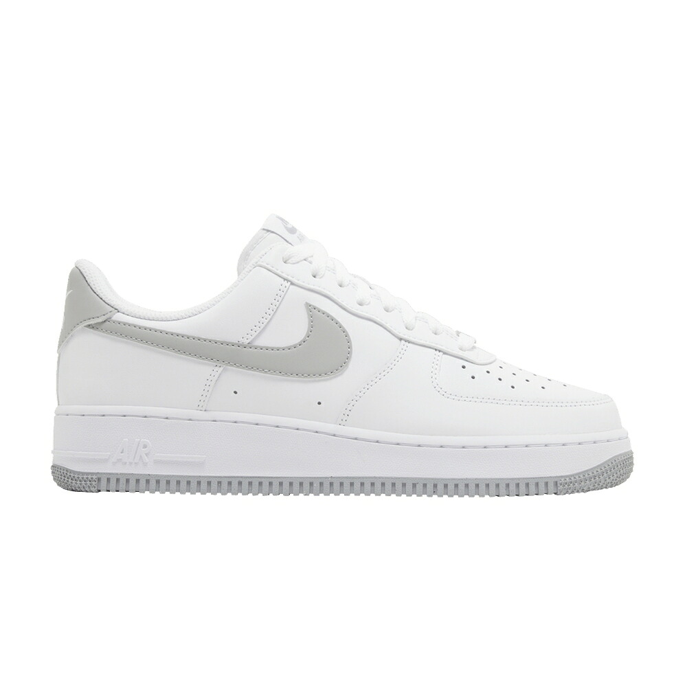 ナイキ メンズ 白いこと 白いこと 薄墨色 薄墨色 MEN\u0027S 空軍 \u002707 \u0027WHITE GREY\u0027 スニーカー NIKE AIR FORCE 1 LIGHT SMOKE / WHITE WHITE LIGHT SMOKE GREY