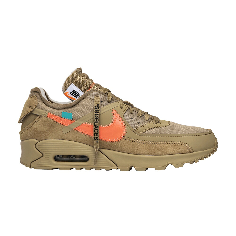 ナイキ 象牙色 マックス 翡翆 ジェード エア湖マックス \u0027DESERT ORE\u0027 スニーカー メンズ NIKE OFF-WHITE X AIR MAX 90 / DESERT ORE DESERT ORE HYPER JADE