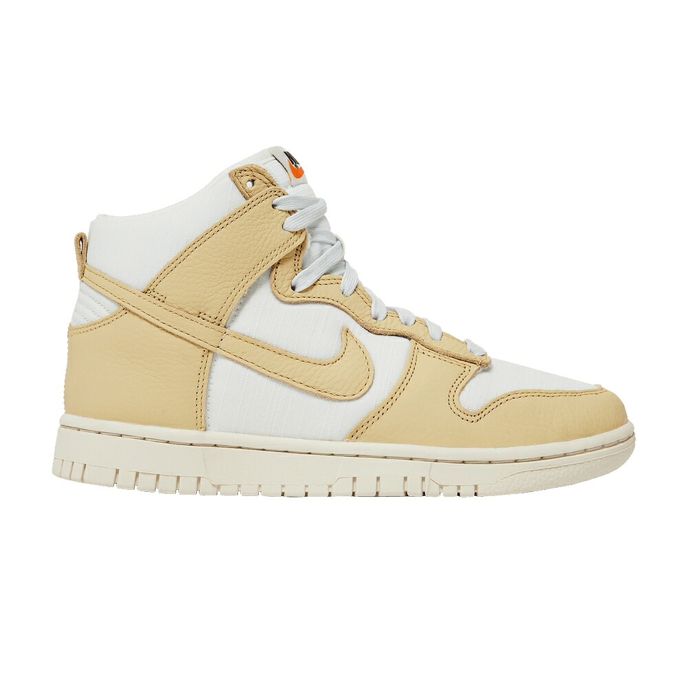 ナイキ ダンク ハイ フレッシュ チーム ゴールド 白色 ホワイト ダンクハイ 'CERTIFIED GOLD' スニーカー レディース NIKE WMNS DUNK HIGH LX FRESH - TEAM / TEAM GOLD SUMMIT WHITE PHANTOM｜スニケス