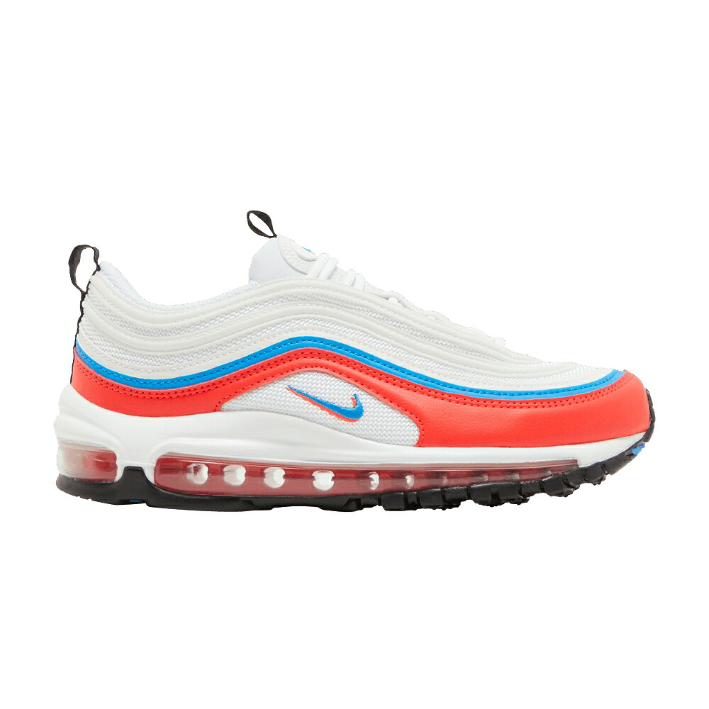 ナイキ マックス 白色 ホワイト クリムゾン 黒色 ブラック エアマックス 'DOUBLE SWOOSHES' スニーカー レディース NIKE WMNS AIR MAX 97 / WHITE BRIGHT CRIMSON BLACK PHOTO