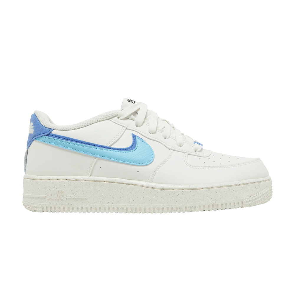 ナイキ 青色 ブルー 黒色 ブラック エアフォース '82 CHILL' ジュニア キッズ NIKE AIR FORCE 1 LV8 GS - BLUE / SAIL MEDIUM BLUE BLACK BLUE ベビー マタニティ スニーカー