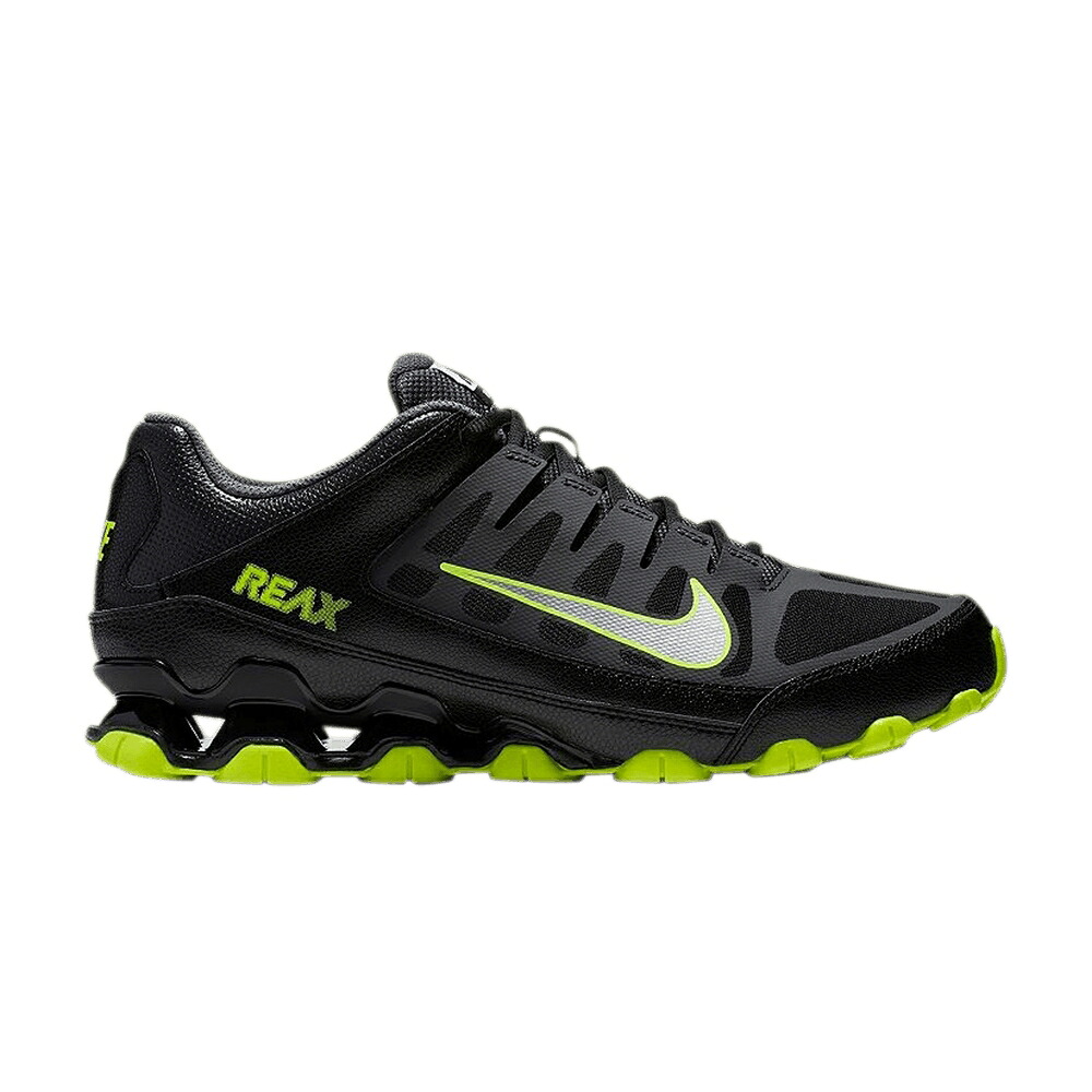 ナイキ 黒色 ブラック 銀色 シルバー 'BLACK VOLT' スニーカー メンズ NIKE REAX 8 TR MESH / BLACK METALLIC SILVER|スニケス