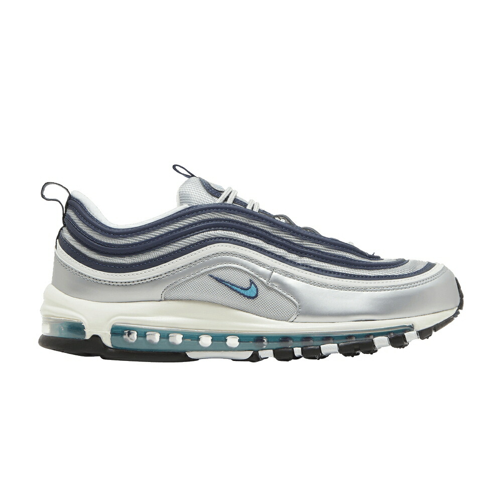 ナイキ メンズ マックス しろがね色 しろがね色 青み 青色 MEN\u0027S 大気圏マックス \u0027METALLIC BLUE\u0027 スニーカー NIKE AIR MAX 97 OG SILVER CHLORINE / METALLIC SILVER CHLORINE BLUE