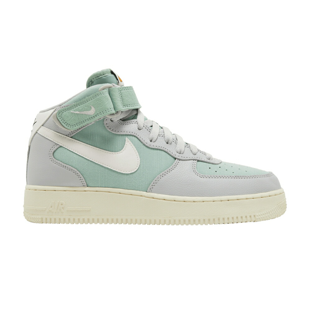ナイキ ミッド フレッシュ 灰色 グレー 緑 グリーン アルファ エアフォース 07 CERTIFIED GREEN スニーカー メンズ NIKE AIR FORCE 1 MID LX FRESH - ENAMEL / GREY FOG SAIL ENAMEL GREEN ALPHA