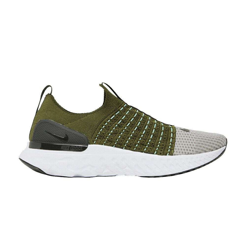 ナイキ リアクト 幽客 飛球編み物 緑 緑であること \u0027ROUGH SEQUOIA\u0027 スニーカー メンズ NIKE REACT PHANTOM RUN FLYKNIT 2 GREEN / ROUGH GREEN SEQUOIA ENAMEL GREEN