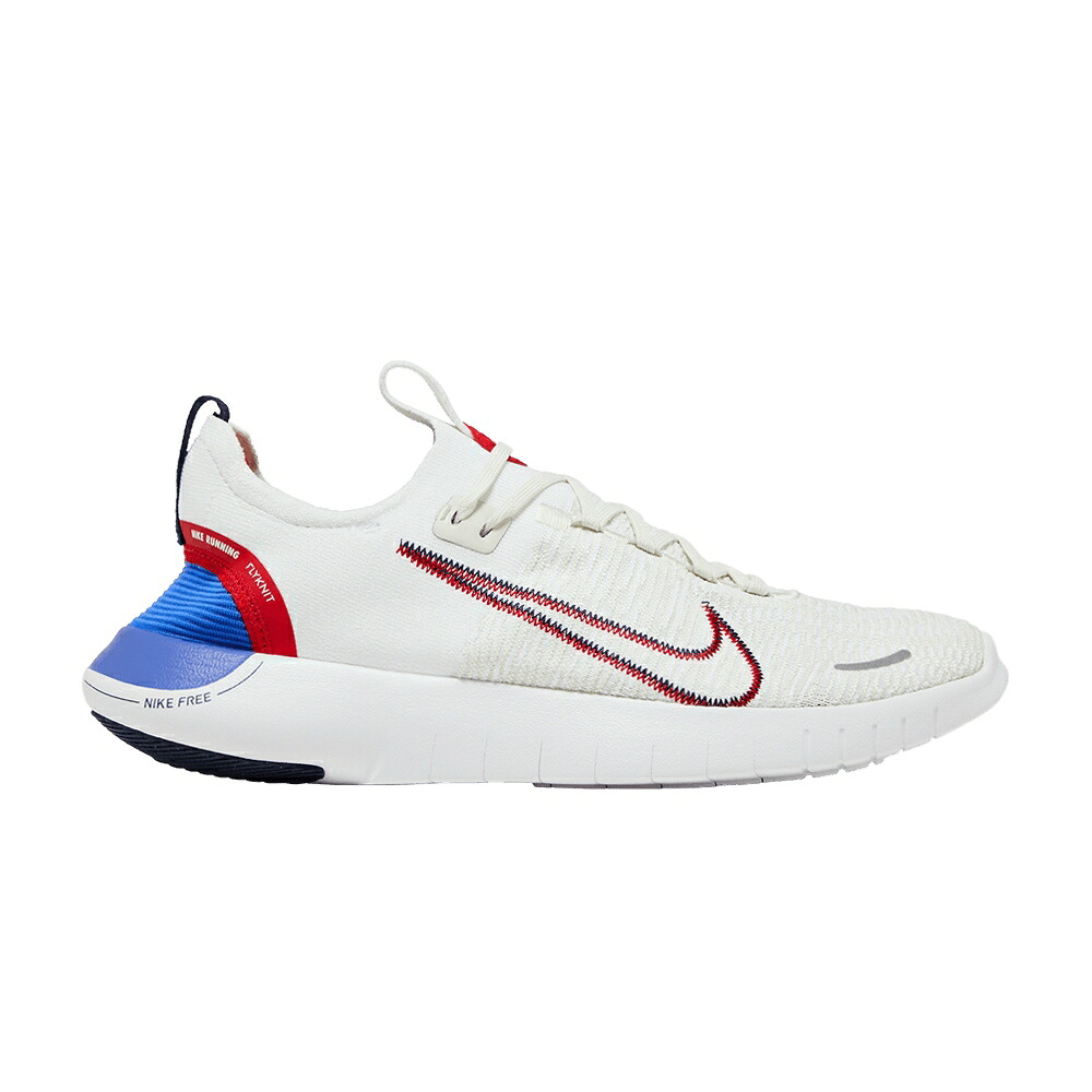 ナイキ 無償性 白いこと 白いこと 青味 青み \u0027WHITE RED\u0027 スニーカー メンズ NIKE FREE RN NEXT NATURE UNIVERSITY / WHITE SEA GLASS BLUE JOY