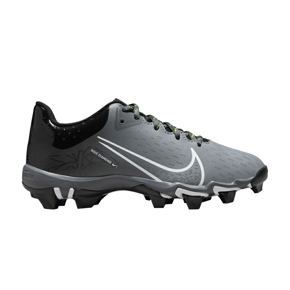 ナイキ キーストーン 灰色 グレー 黒色 ブラック クール 白色 ホワイト 'COOL BLACK' ジュニア キッズ NIKE HYPERDIAMOND 4 KEYSTONE GG GS GREY / BLACK COOL GREY VOLT WHITE ベビー マタニティ スニーカー