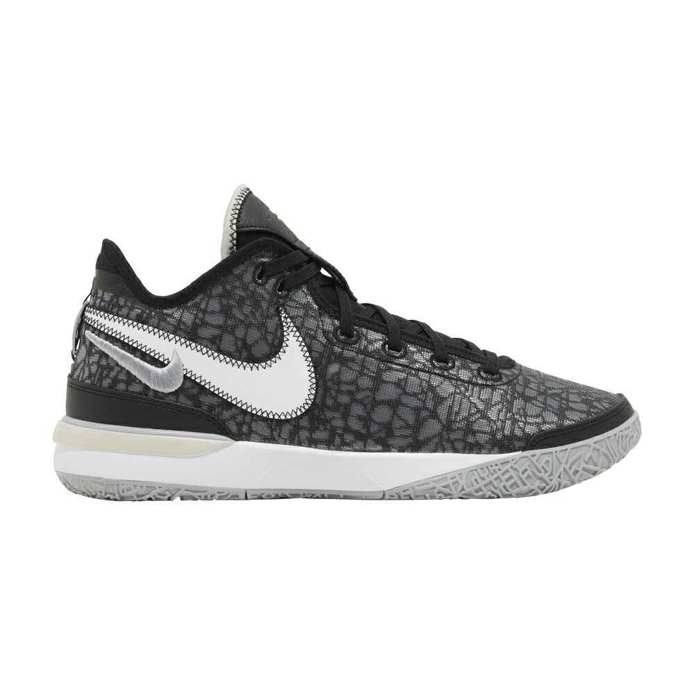 ナイキ ズーム レブロン 黒色 ブラック 灰色 グレー 白色 ホワイト 'BLACK GREY' スニーカー メンズ NIKE ZOOM LEBRON NXXT GEN WOLF / BLACK WOLF GREY WHITE LIGHT BONE