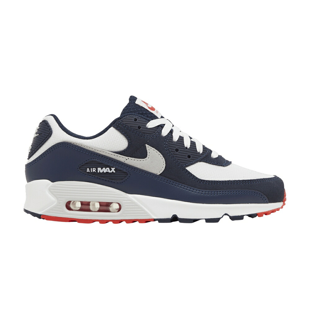 ナイキ マックス トラック 白色 ホワイト 赤 レッド ピュア エアマックス 'OBSIDIAN RED' スニーカー メンズ NIKE AIR MAX 90 TRACK / OBSIDIAN WHITE TRACK RED PURE｜スニケス