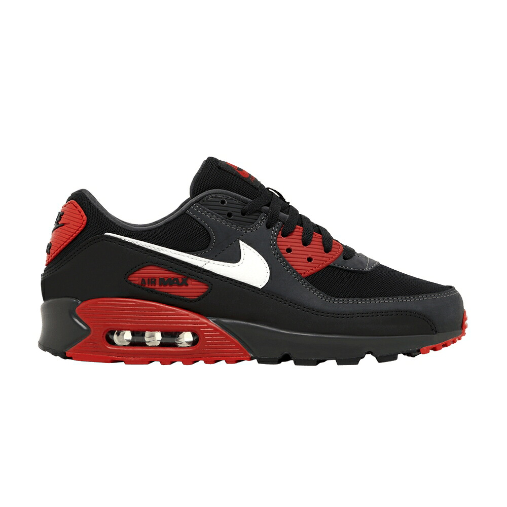 ナイキ マックス 白色 ホワイト 黒色 ブラック エアマックス 'ANTHRACITE RED' スニーカー メンズ NIKE AIR MAX 90 MYSTIC / ANTHRACITE SUMMIT WHITE BLACK