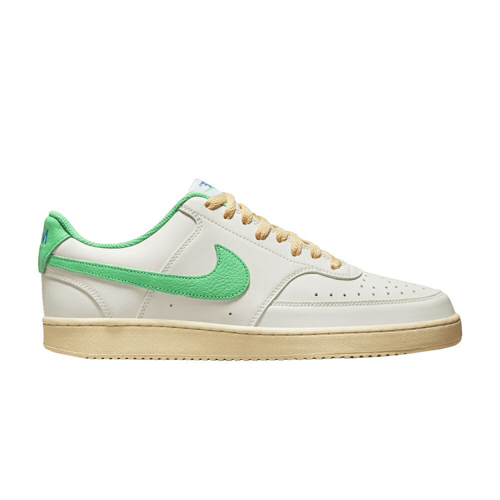 ナイキ コート 青色 ブルー AIL ALGAE スニーカー メンズ NIKE COURT VISION LOW ELECTRIC / SAIL PALE VANILLA MEDIUM BLUE
