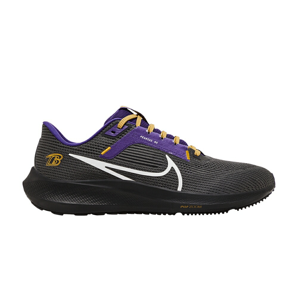 ナイキ 望遠レンズ ペガサス 望遠レンズペガサス \u0027ボルチモア レイブンズ\u0027 スニーカー メンズ NIKE NFL X AIR ZOOM PEGASUS 40 \u0027BALTIMORE RAVENS\u0027 / ANTHRACITE NEW ORCHID OCHRE 靴-スニーカー-メンズ靴