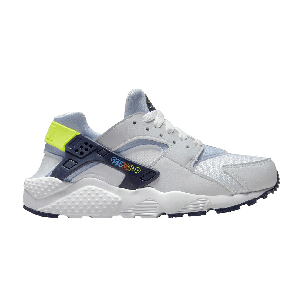 ナイキ ハラチ ラン 灰色 グレー 白色 ホワイト 青色 ブルー ハラチラン 'FOOTBALL VOLT' ジュニア キッズ NIKE HUARACHE RUN GS GREY / WHITE BLACKENED BLUE VOLT ベビー マタニティ スニーカー