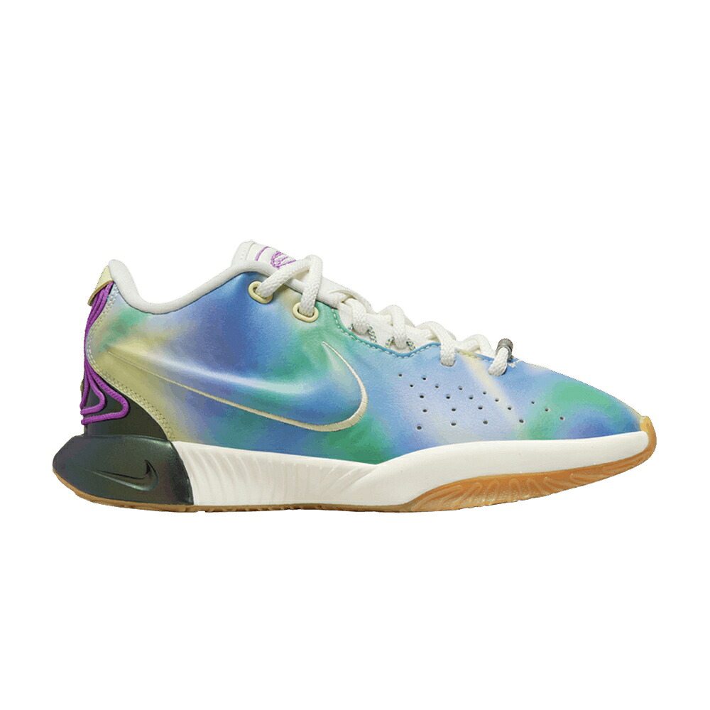 ナイキ レブロン 緑 緑であること \u0027MOVIE NIGHT\u0027 御坊っちゃん キッズ NIKE LEBRON 21 SE GS / MULTI COLOR SAIL LUMINOUS GREEN もの言う花 マタニティ スニーカー