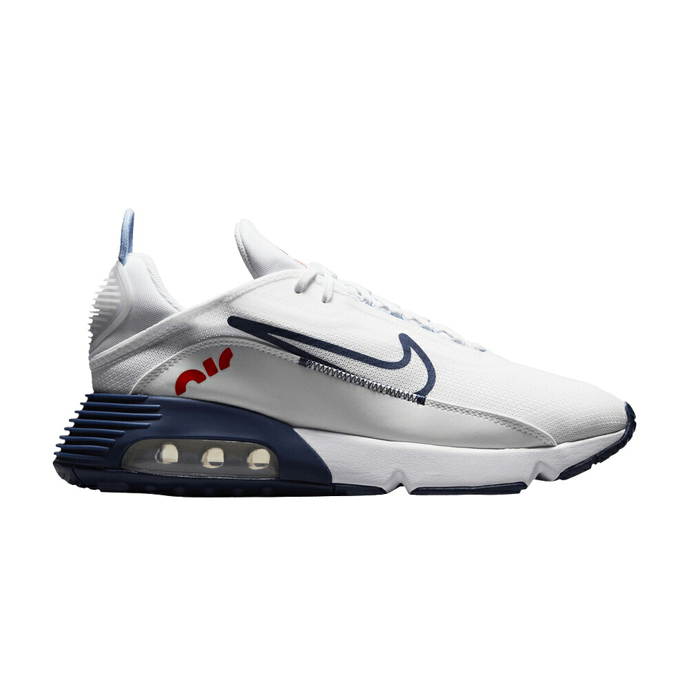 ナイキ マックス 白色 ホワイト 紺色 ネイビー 赤 レッド エアマックス 'WHITE NAVY' スニーカー メンズ NIKE AIR MAX 2090 MIDNIGHT / WHITE MIDNIGHT NAVY CHILE RED｜スニケス 59,640円