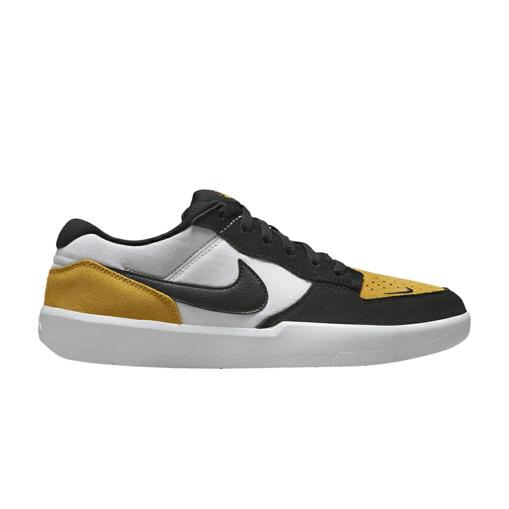 ナイキ エスビー ゴールド 白いこと 白いこと 黒いこと 黒いこと \u0027YELLOW TOE\u0027 スニーカー メンズ NIKE FORCE 58 SB / UNIVERSITY GOLD WHITE BLACK