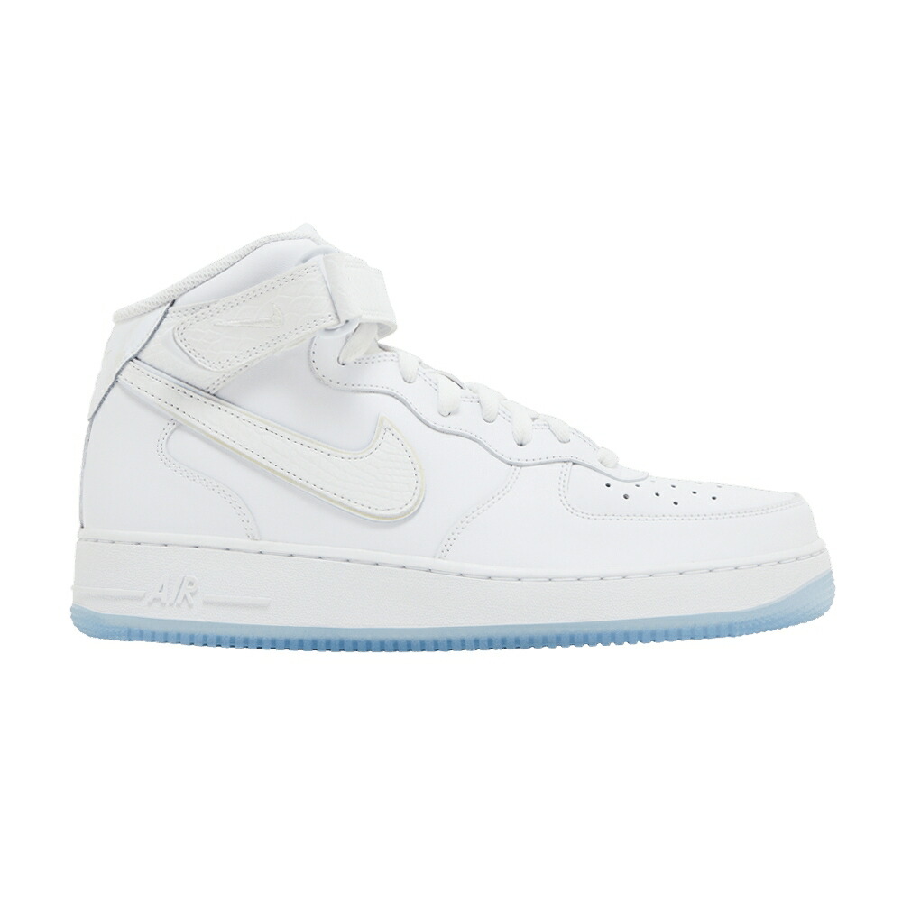 ナイキ ミッド 白いこと 白いこと 空軍 \u0027WHITE REPTILE\u0027 スニーカー レディース NIKE WMNS AIR FORCE 1 MID ICE / WHITE WHITE