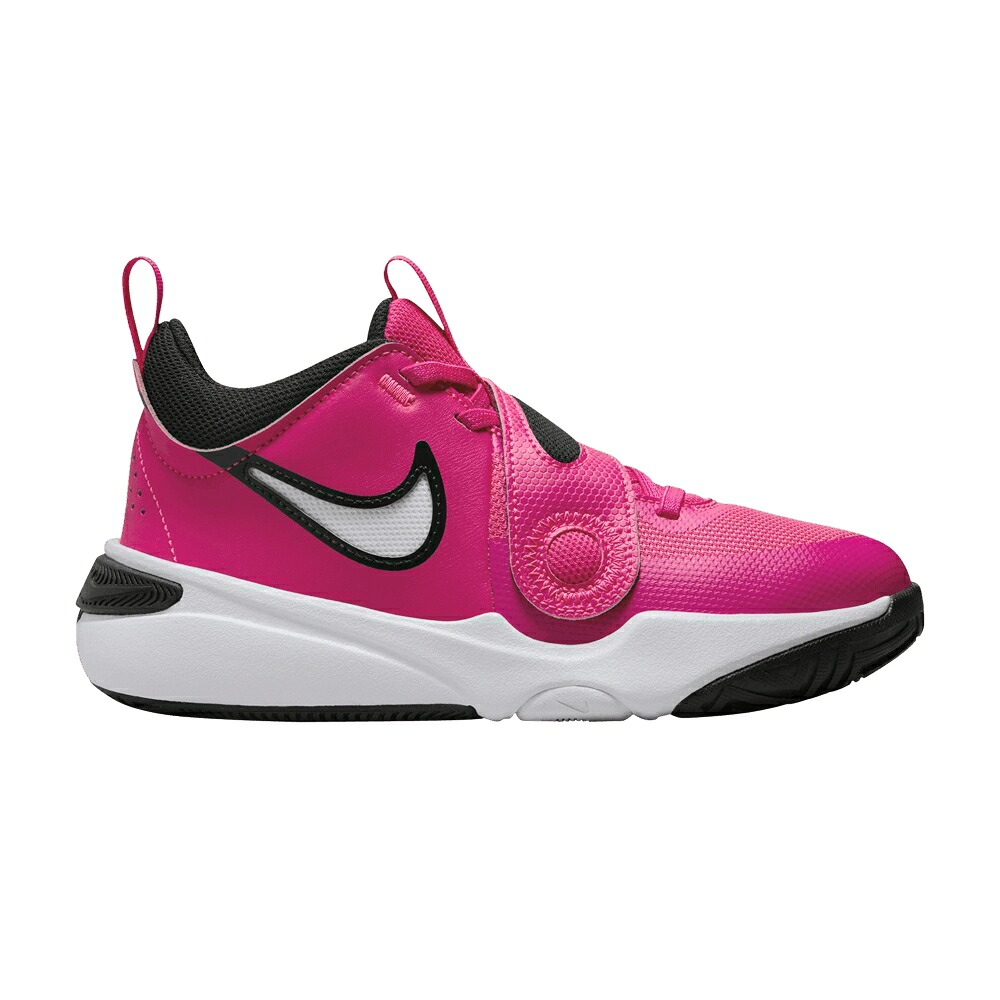 ナイキ チーム ピンク 黒色 ブラック 'FIERCE PINK' ジュニア キッズ NIKE TEAM HUSTLE D11 GS / FIERCE PINK BLACK PLAYFUL PINK ベビー マタニティ スニーカー｜スニケス