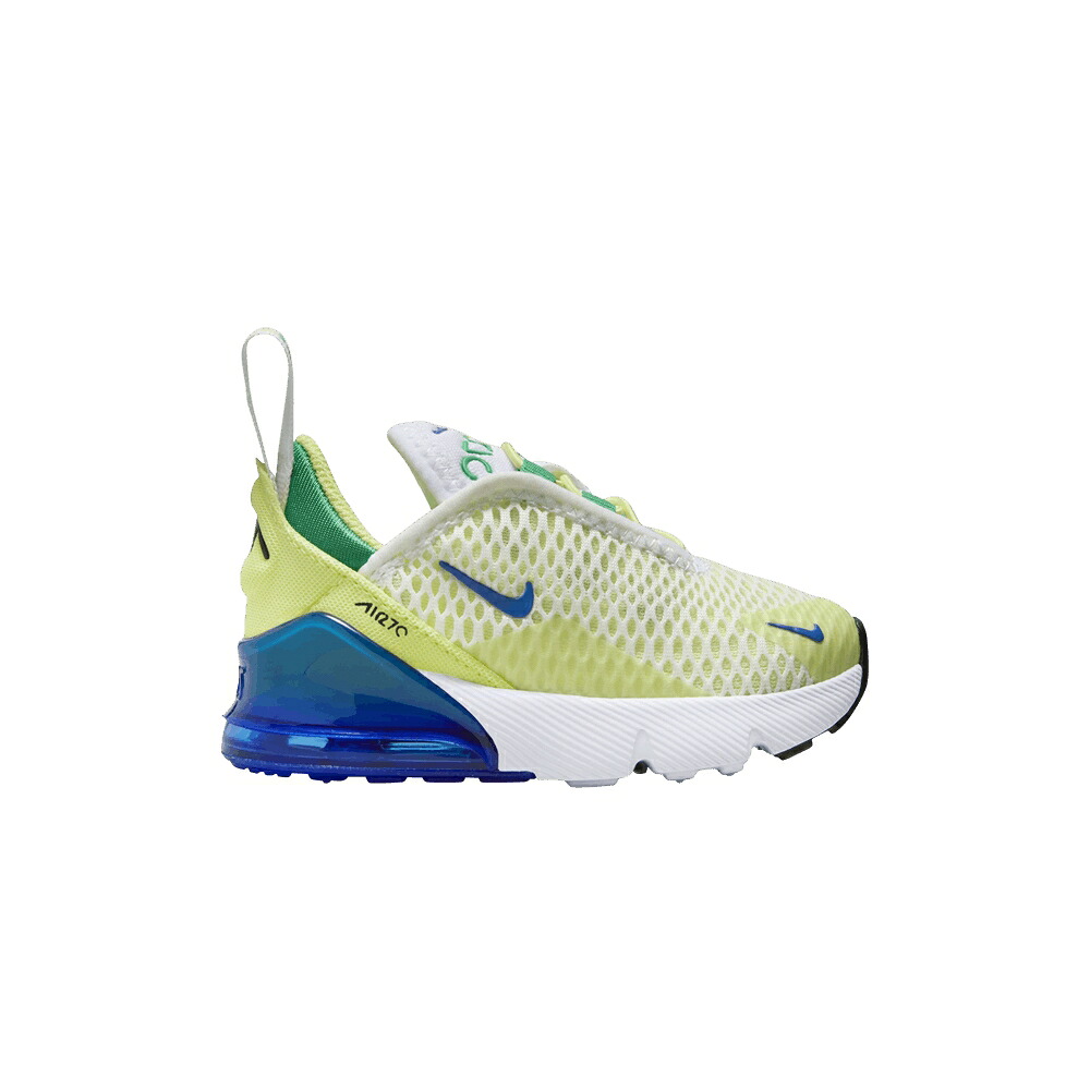 ナイキ マックス 白色 ホワイト スタジアム エアマックス 'LIGHT TWIST' ベビー NIKE AIR MAX 270 TD LEMON / WHITE LIGHT LEMON TWIST STADIUM｜スニケス