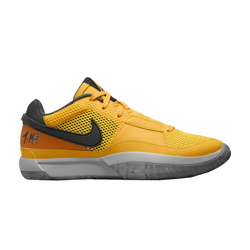 ナイキ レーザー 橙 オレンジ 黒色 ブラック WET CEMENT スニーカー メンズ NIKE JA 1 EP / LASER ORANGE BLACK LIGHT SMOKE