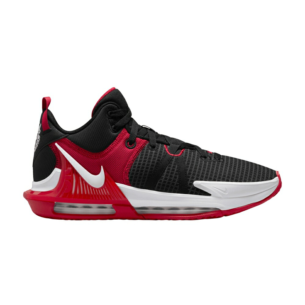 ナイキ レブロン 黒色 ブラック 赤 レッド 白色 ホワイト ウィットネス BRED スニーカー メンズ NIKE LEBRON WITNESS 7 EP / BLACK UNIVERSITY RED WHITE