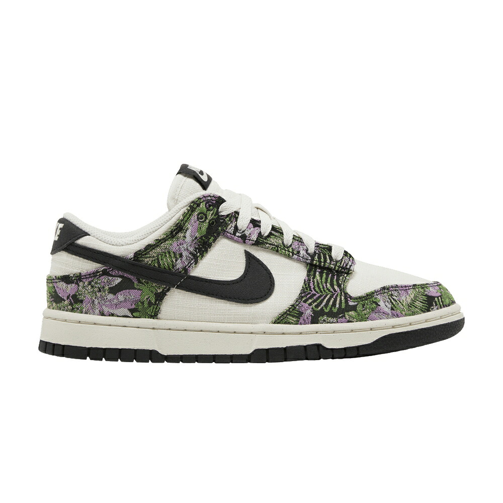 ナイキ ダンク 黒いこと 黒いこと マジェンタ サクラ色 ダンクロー \u0027FLORAL TAPESTRY\u0027 スニーカー レディース NIKE WMNS DUNK LOW NEXT NATURE / PHANTOM BLACK LIGHT MAGENTA PINK