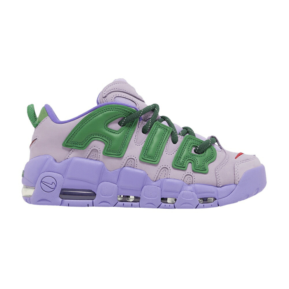 ナイキ アップテンポ 緑 グリーン 赤 レッド エアモアアップテンポ モアテン LILAC スニーカー メンズ NIKE AMBUSH X AIR MORE UPTEMPO LOW / LILAC APPLE GREEN UNIVERSITY RED