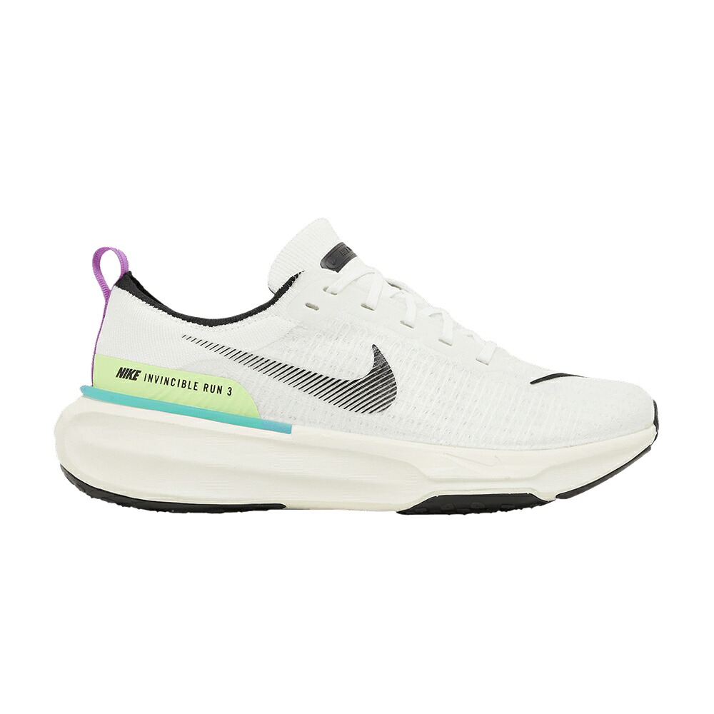 ナイキ 白色 ホワイト ライム ブラスト 青色 ブルー ライトニング 'MISMATCHED' スニーカー メンズ NIKE ZOOMX INVINCIBLE 3 / WHITE LIME BLAST BLUE LIGHTNING|スニケス