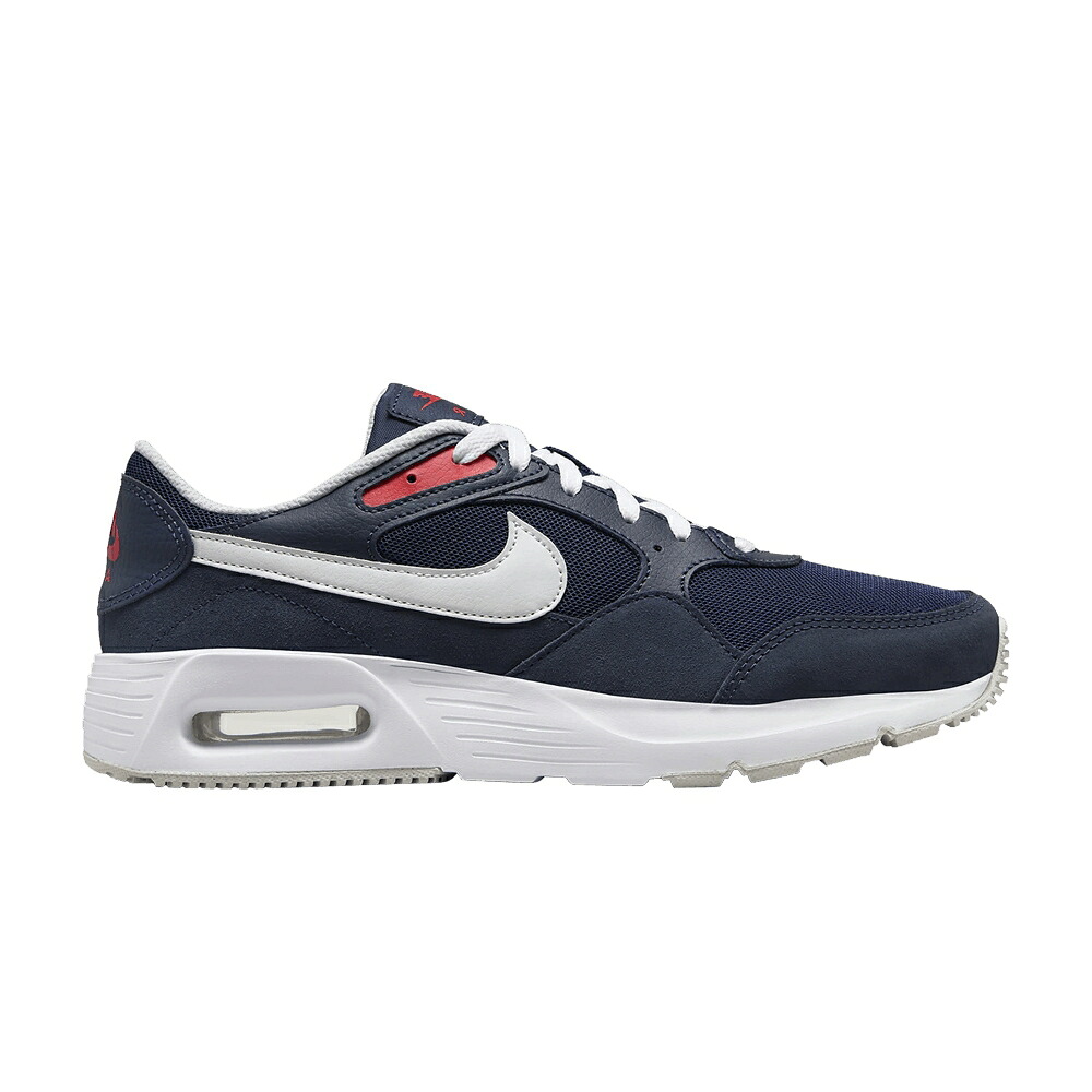 ナイキ マックス トラック 紺色 ネイビー 赤 レッド エアマックス 'OBSIDIAN RED' スニーカー メンズ NIKE AIR MAX SC TRACK / OBSIDIAN MIDNIGHT NAVY TRACK RED｜スニケス