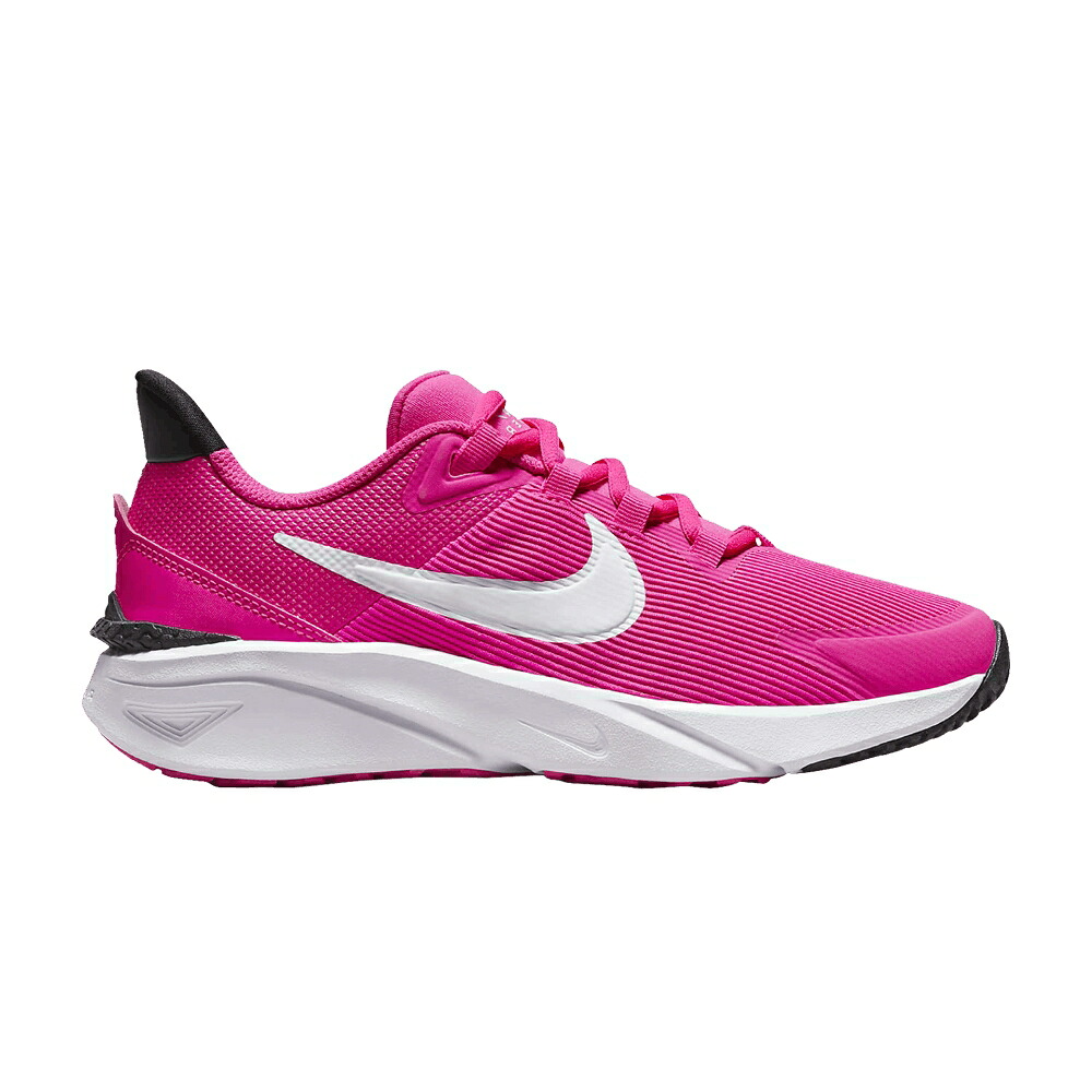 ナイキ ピンク 黒色 ブラック 'FIERCE PINK' ジュニア キッズ NIKE STAR RUNNER 4 GS / FIERCE PINK BLACK PLAYFUL PINK ベビー マタニティ スニーカー