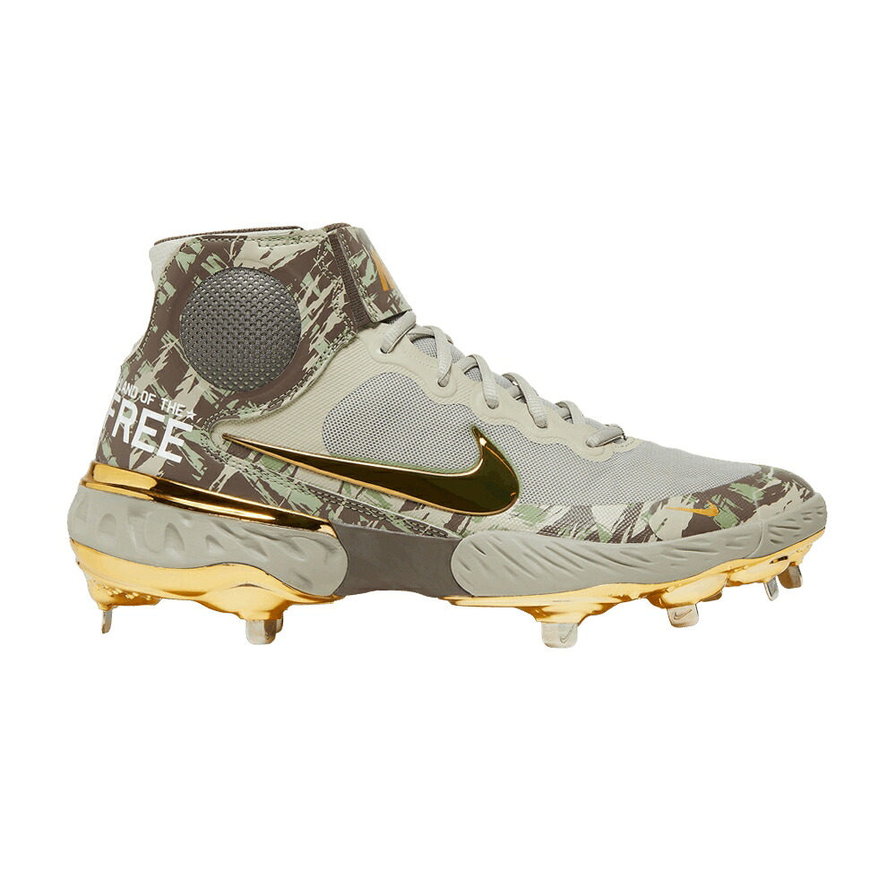 ナイキ アルファ ハラチ エリート ミッド ゴールド アルファハラチ 'ARMED 2022' スニーカー メンズ NIKE ALPHA HUARACHE ELITE 3 MID FORCES DAY / IRONSTONE METALLIC GOLD STONE