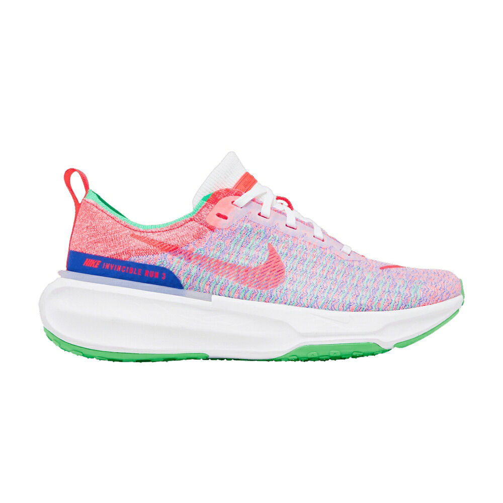 ナイキ 白いこと 白いこと 青味 青み レーザ 橙 オレンジ色 \u0027WHITE PUNCH\u0027 スニーカー レディース NIKE WMNS ZOOMX INVINCIBLE 3 HOT / WHITE RACER BLUE LASER ORANGE