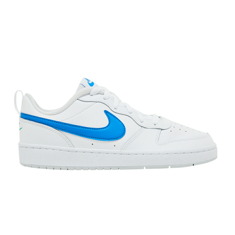 ナイキ コート 白色 ホワイト ピュア プラチナム スタジアム コートバーロウ WHITE BLUE ジュニア キッズ NIKE COURT BOROUGH LOW 2 GS PHOTO / WHITE PURE PLATINUM STADIUM ベビー マタニティ スニーカー