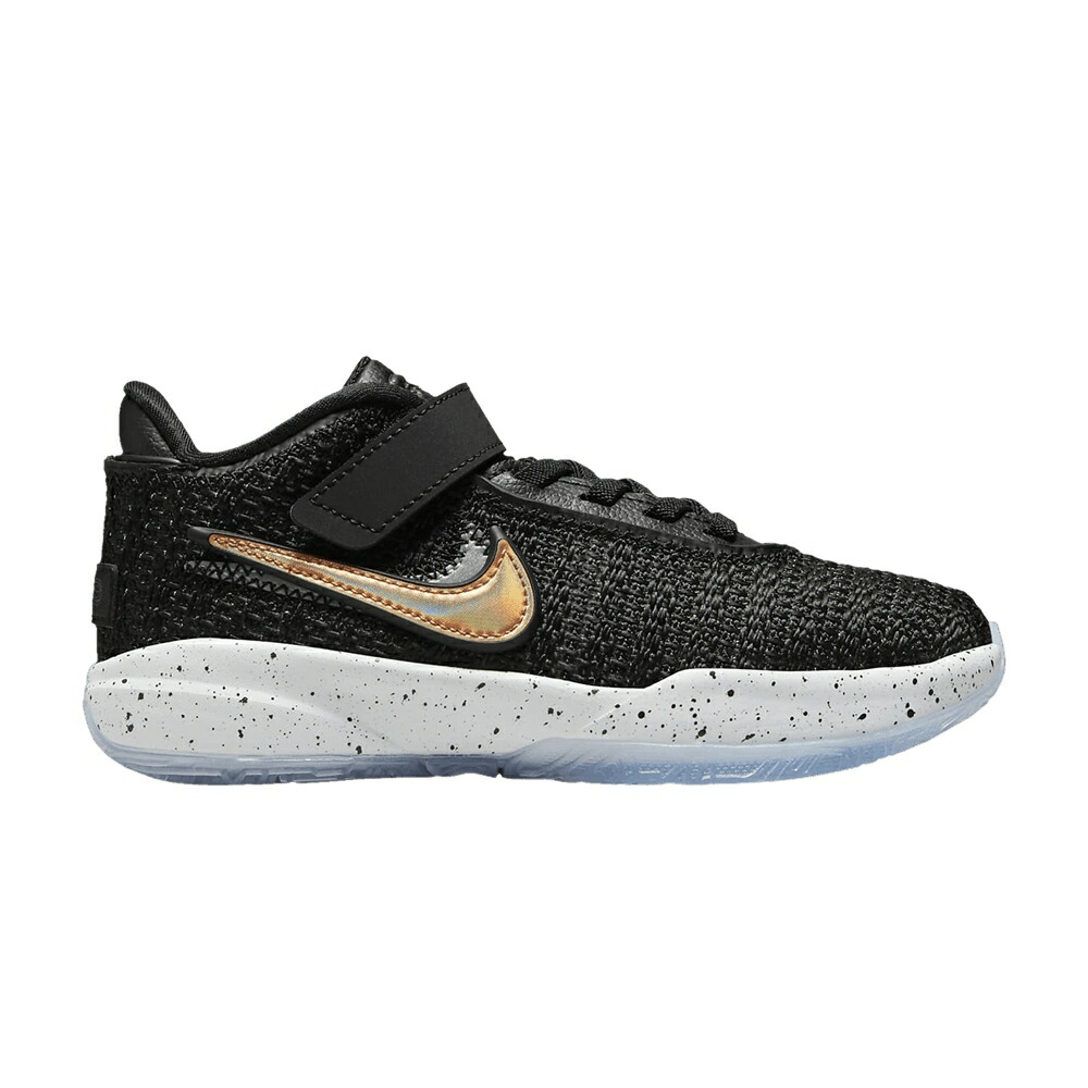 ナイキ レブロン 黒色 ブラック 白色 ホワイト ピュア プラチナム 'FAB 5' ジュニア キッズ NIKE LEBRON 20 PS / BLACK WHITE PURE PLATINUM ベビー マタニティ スニーカー