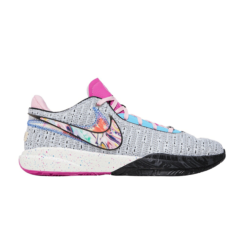 ナイキ レブロン 純然たる プラチナム \u0027EYBL\u0027 スニーカー メンズ NIKE LEBRON 20 / PURE PLATINUM MULTI COLOR SAIL