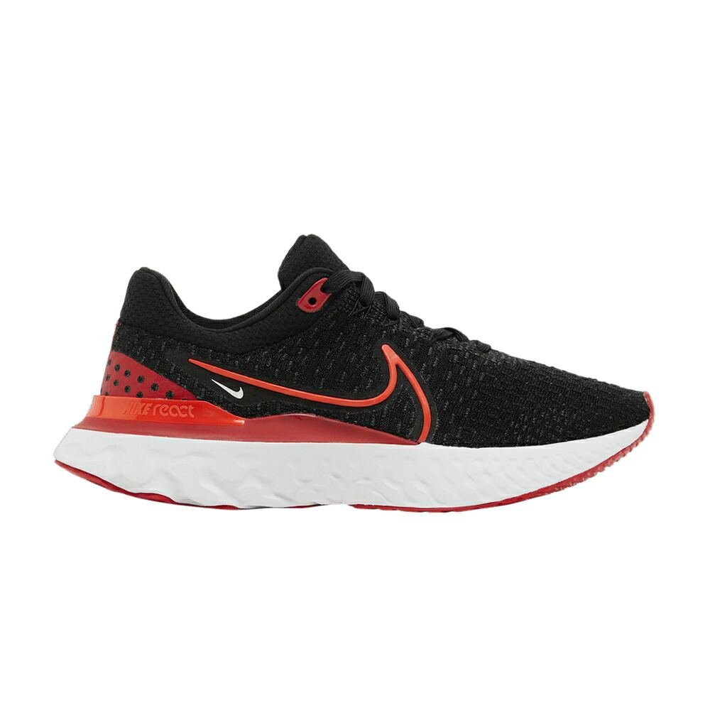 ナイキ リアクト ラン フライニット 黒色 ブラック クリムゾン 'BLACK RED' スニーカー レディース NIKE WMNS REACT INFINITY RUN FLYKNIT 3 UNIVERSITY / BLACK BRIGHT CRIMSON UNIVERSITY｜スニケス