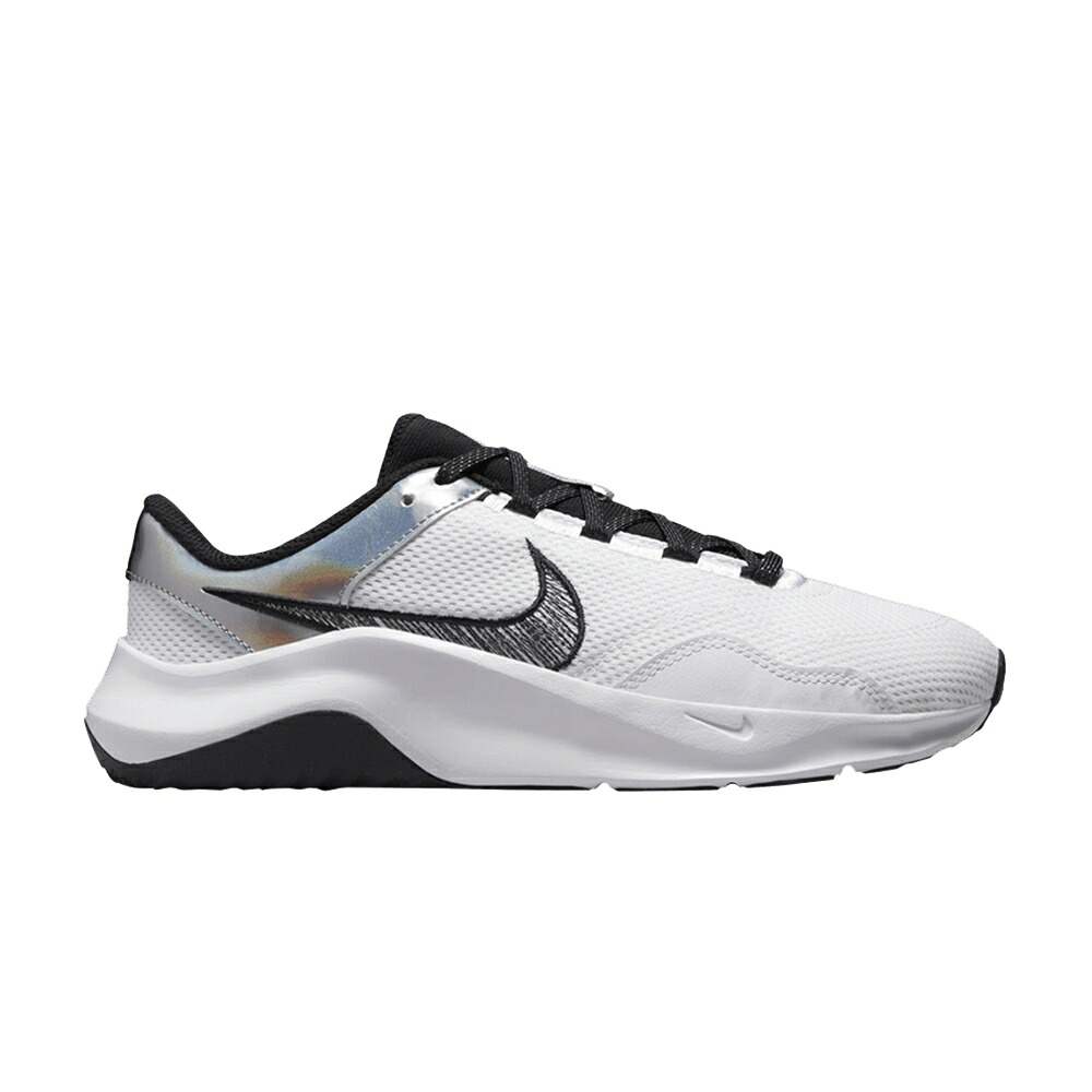 ナイキ レジェンド プレミアム 黒色 ブラック 白色 ホワイト 'WHITE IRIDESCENT' スニーカー レディース NIKE WMNS LEGEND ESSENTIAL 3 NEXT NATURE PREMIUM BLACK / WHITE BLACK MULTI COLOR