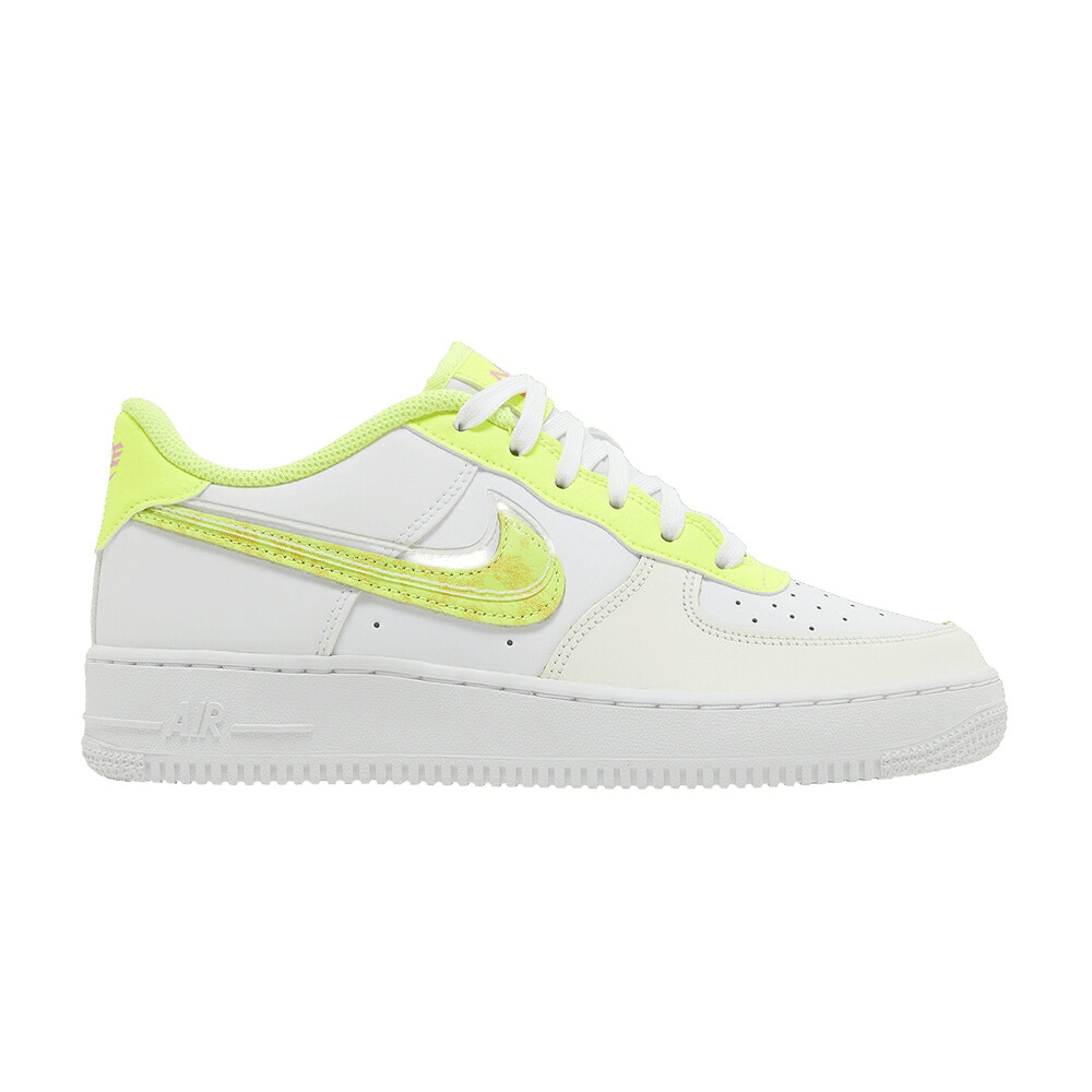 ナイキ 白色 ホワイト ピンク エアフォース 'ACID WASH' ジュニア キッズ NIKE AIR FORCE 1 LV8 GS / WHITE VOLT PINK GLOW MULTI COLOR ベビー マタニティ スニーカー