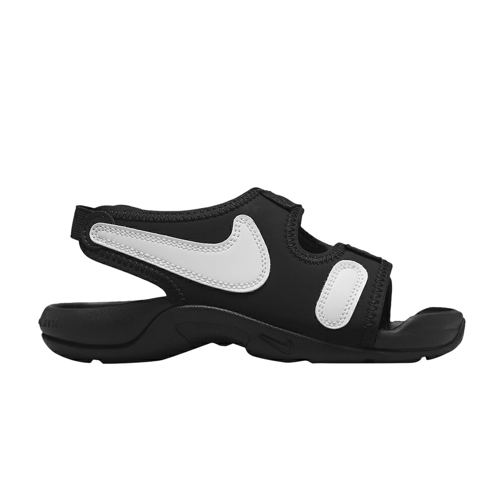 ナイキ 黒色 ブラック 白色 ホワイト 'BLACK WHITE' ジュニア キッズ NIKE SUNRAY ADJUST 6 PS / BLACK WHITE ベビー マタニティ スニーカー