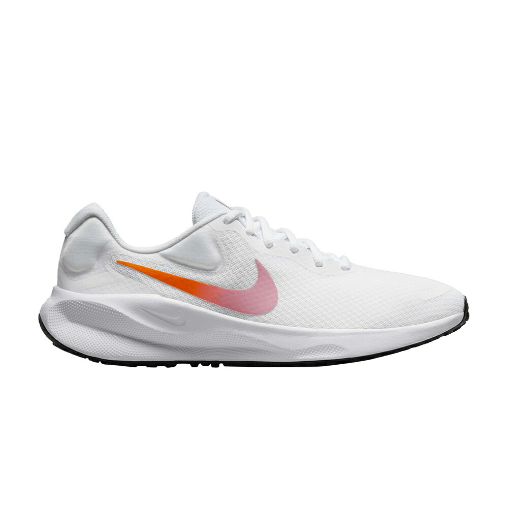 ナイキ レボリューション 白色 ホワイト ピンク 黒色 ブラック 'WHITE CRIMSON' スニーカー レディース NIKE WMNS REVOLUTION 7 HYPER / WHITE BEYOND PINK BLACK HYPER｜スニケス 31,135円