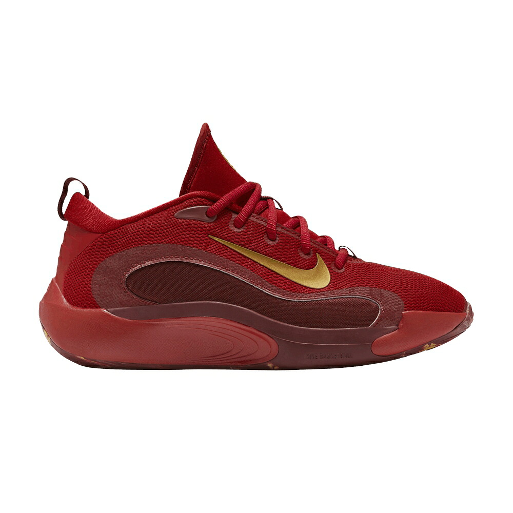 ナイキ 赤 レッド チーム 'GYM GOLD' ジュニア キッズ NIKE ISOFLY GS RED METALLIC / GYM RED TEAM RED DARK TEAM RED ベビー マタニティ スニーカー|スニケス