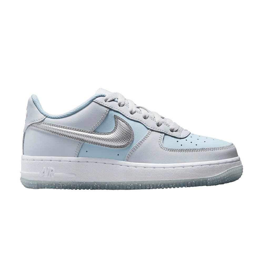 ナイキ プラチナム 純然たる 青み 青色 空軍 \u0027PURE BLUE\u0027 お坊っちゃん キッズ NIKE AIR FORCE 1 LOW GS PLATINUM GLACIER / PURE PLATINUM GLACIER BLUE もの言う花 マタニティ スニーカー