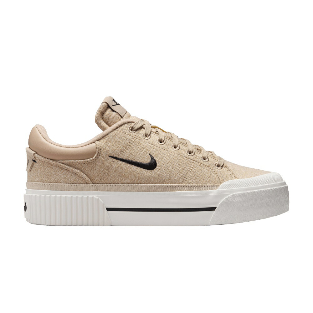 ナイキ 厚地の外套 レガシー 黒いこと 黒いこと \u0027HEMP\u0027 スニーカー レディース NIKE WMNS COURT LEGACY LIFT / HEMP SAIL SANDDRIFT BLACK